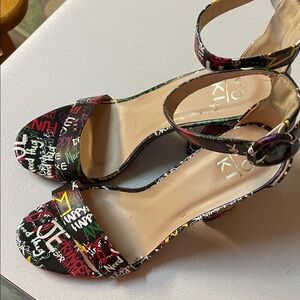 Colorful Graphic Women's Heels